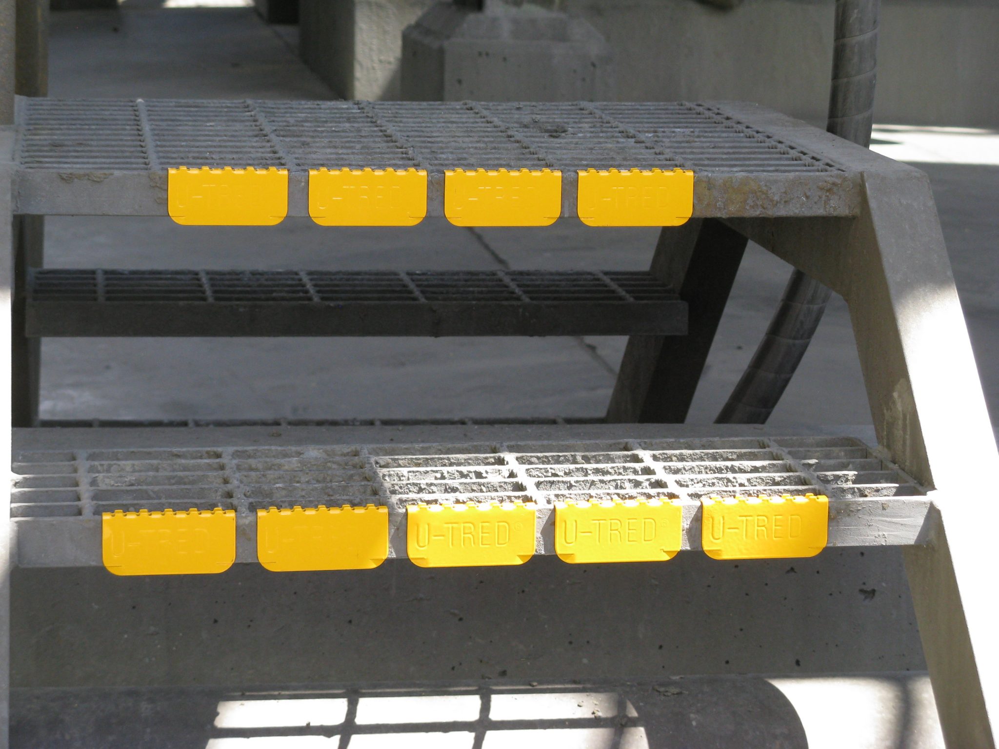 Anti Slip Safety Stair Nosing Treads Yellow