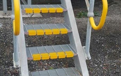 Anti-Slip Stair Nosing on metal stairs